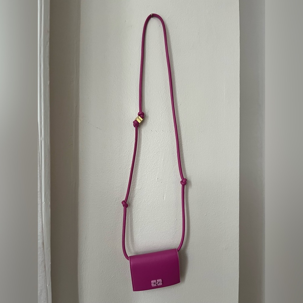 Ganni Fuchsia Crossbody Bag